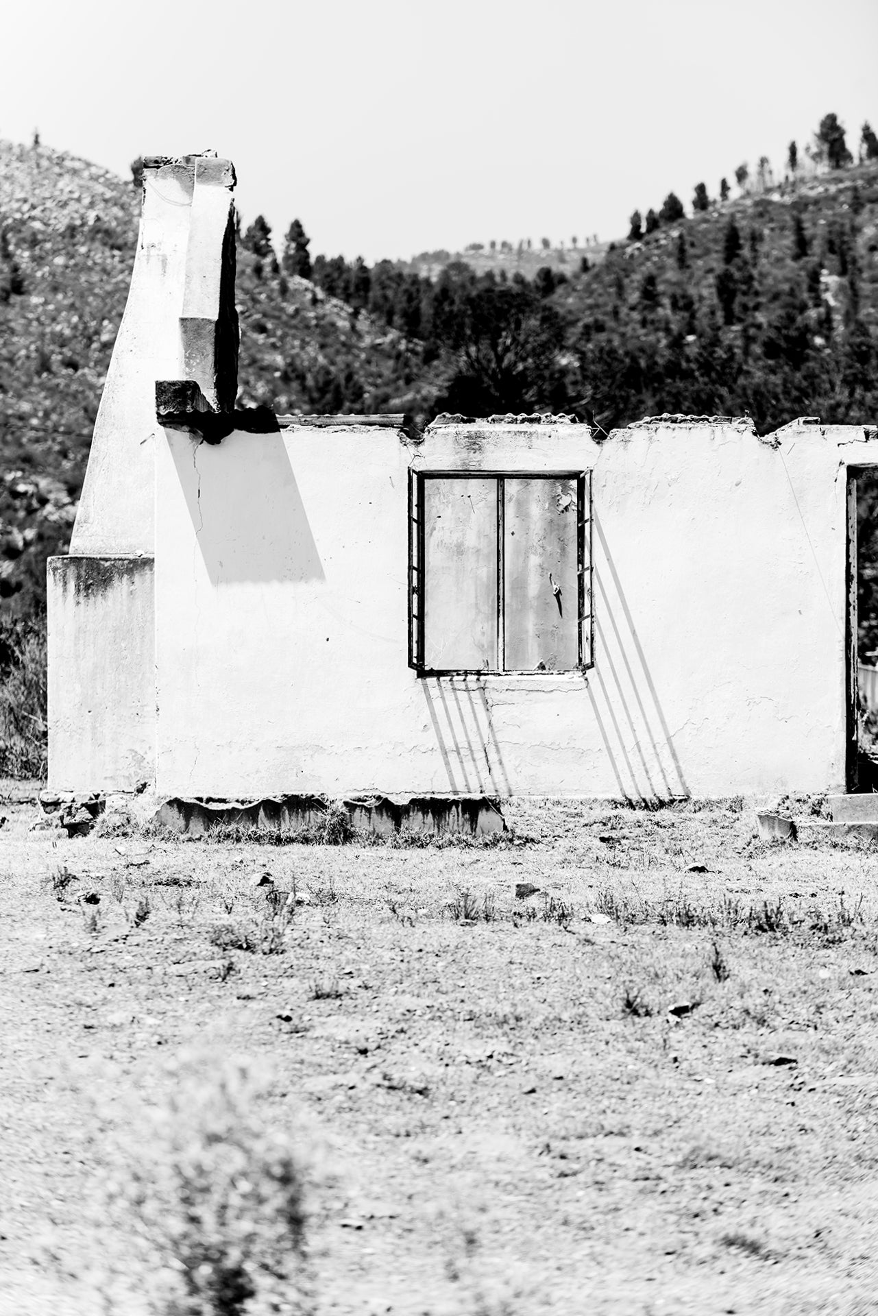 An broke down old building shot at Haarlem, South Africa.
