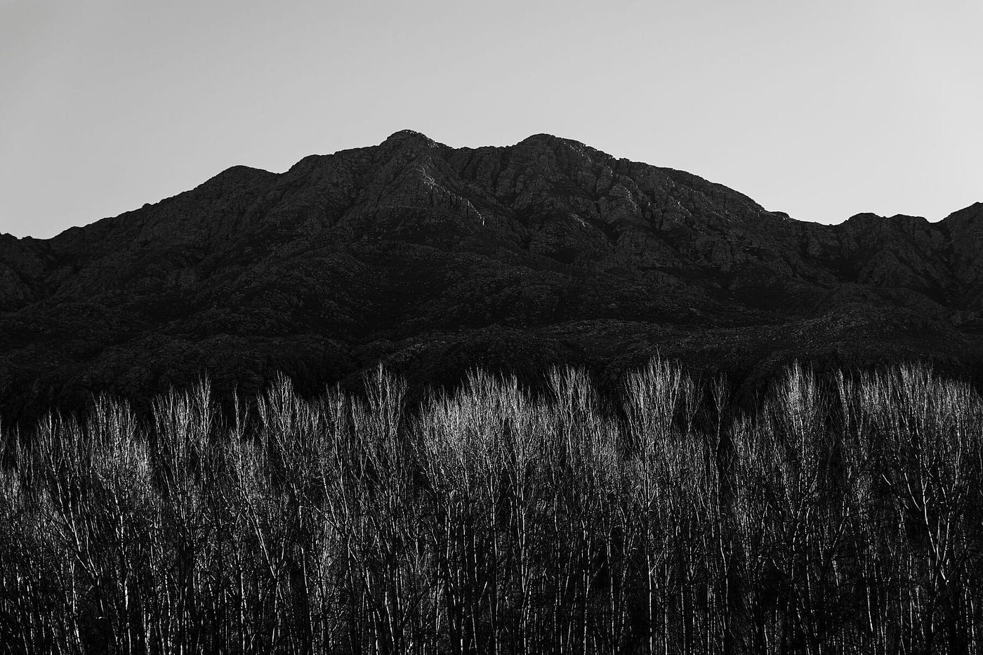 The Swartberg mountain range in the Little Karoo depicted in this fine art photographic print.
