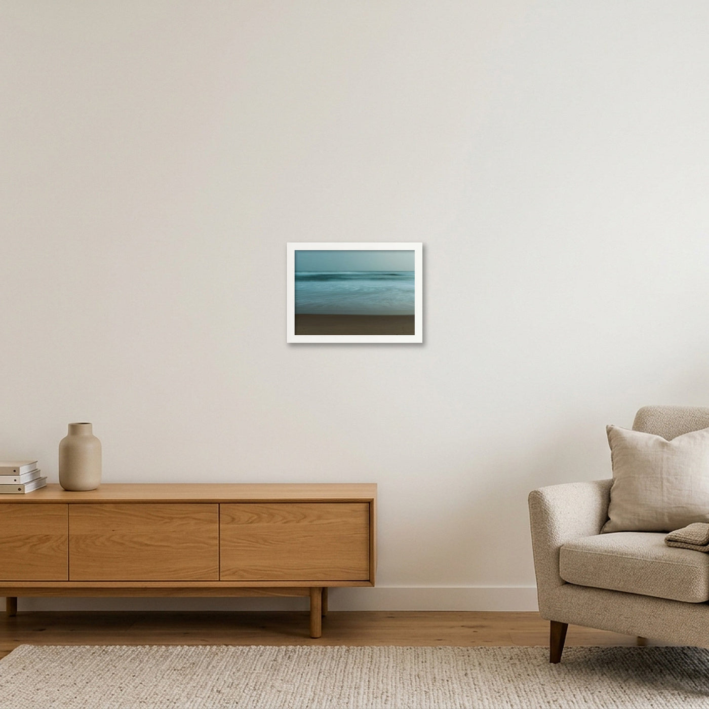 icm-gossamer-seascape-print-01 — A4 (30×21cm, 12×8") White Frame