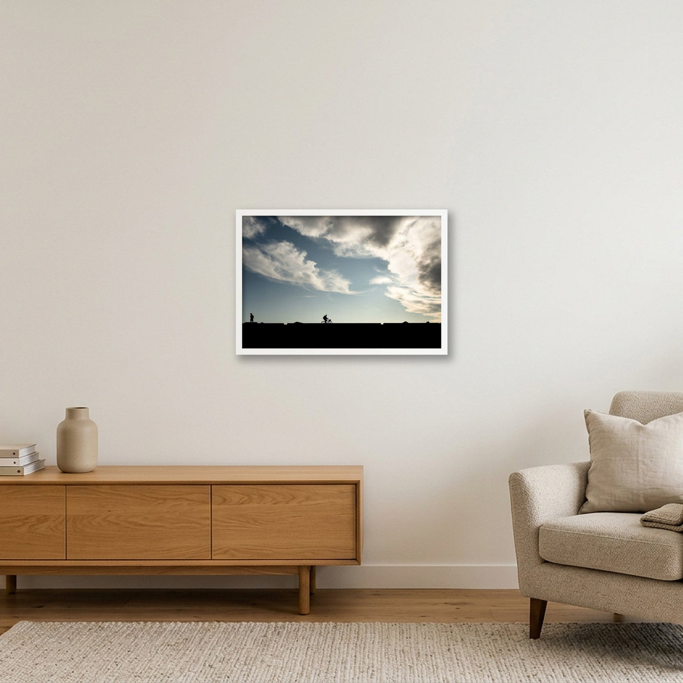 Scheveningen Landscape Print 3071 — 60×40cm, 24×16" White Frame