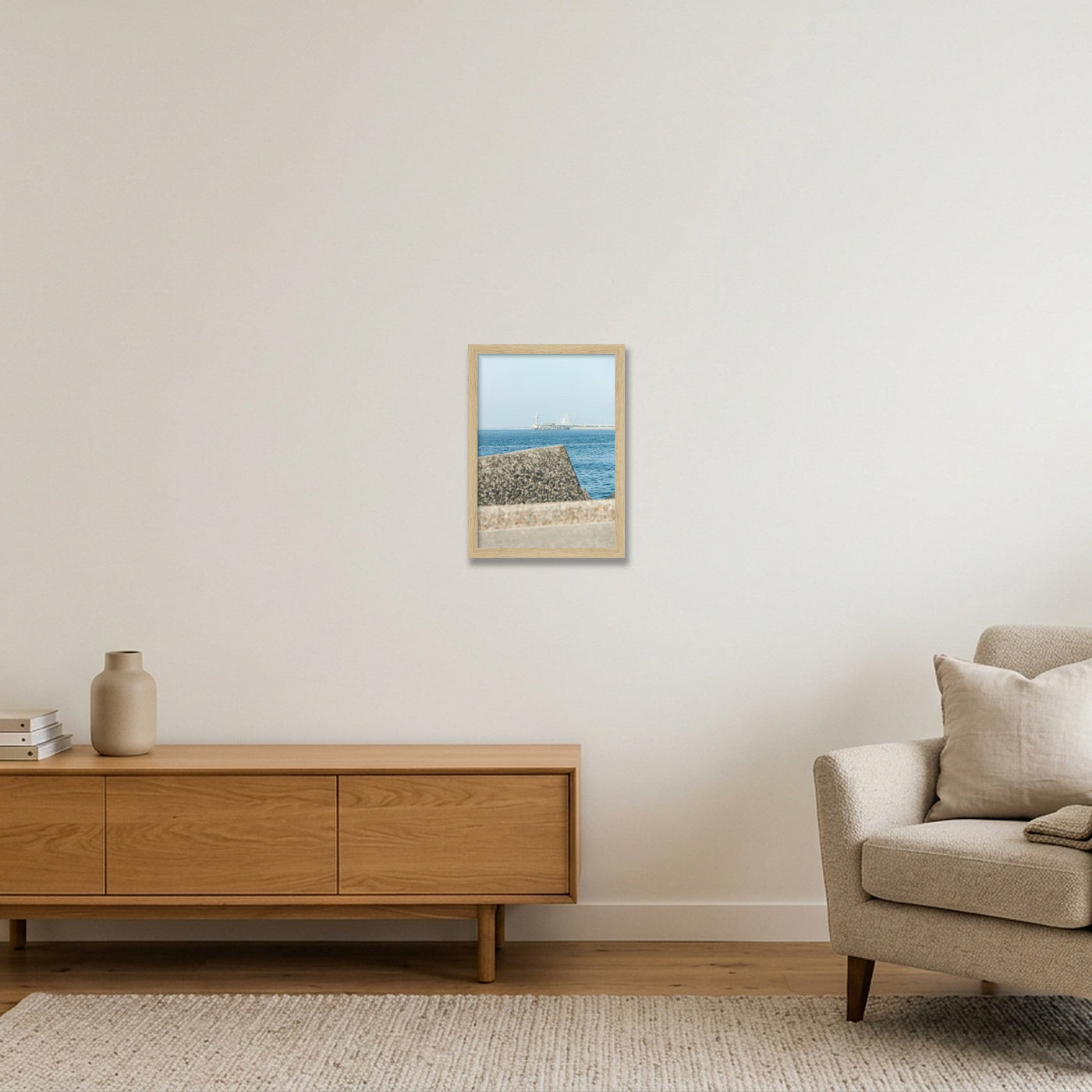 scheveningen-print-7325 — A4 (21×30cm, 8×12") Oak Frame