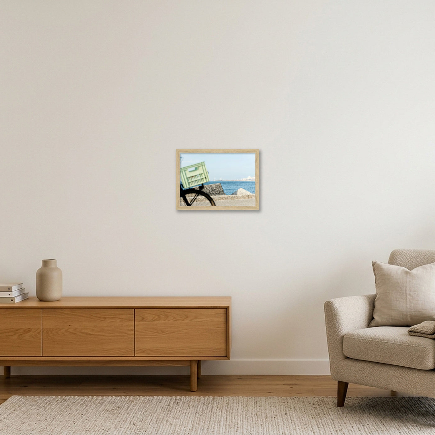 scheveningen-print-7334 — A4 (30×21cm, 12×8") Oak Frame