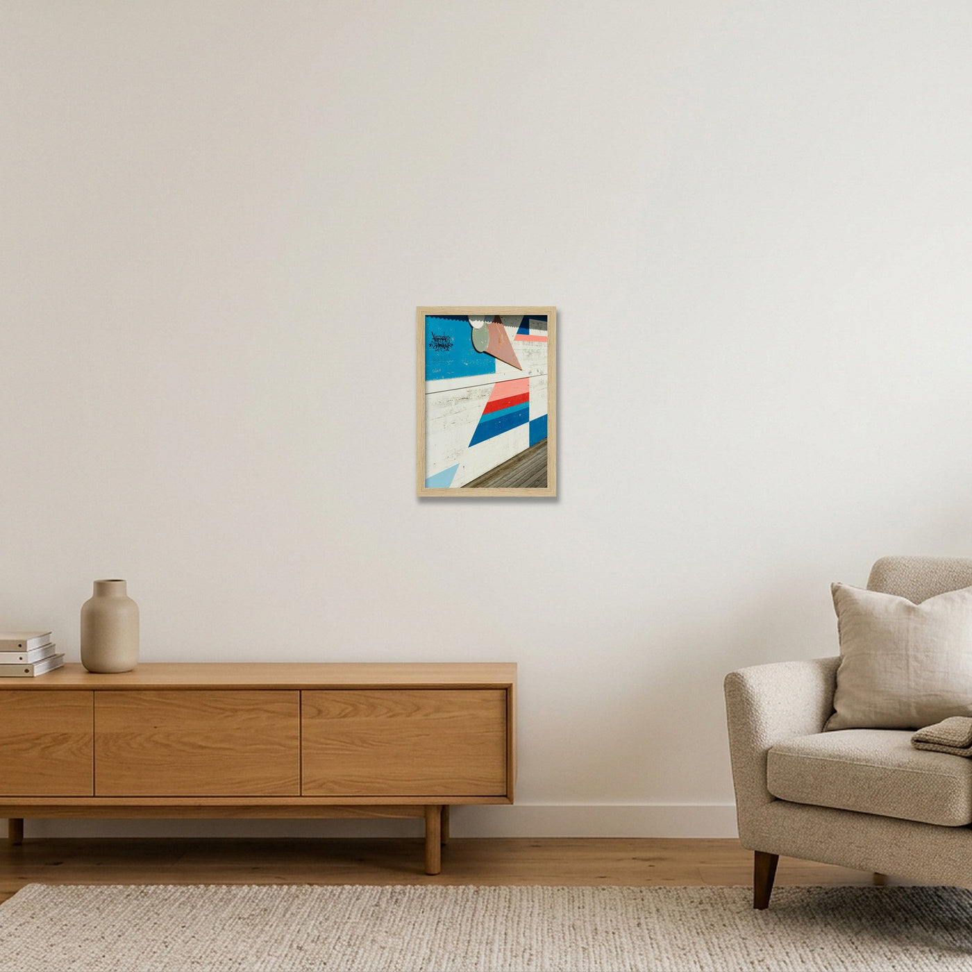 scheveningen-print-5607 — A4 (21×30cm, 8×12") Oak Frame