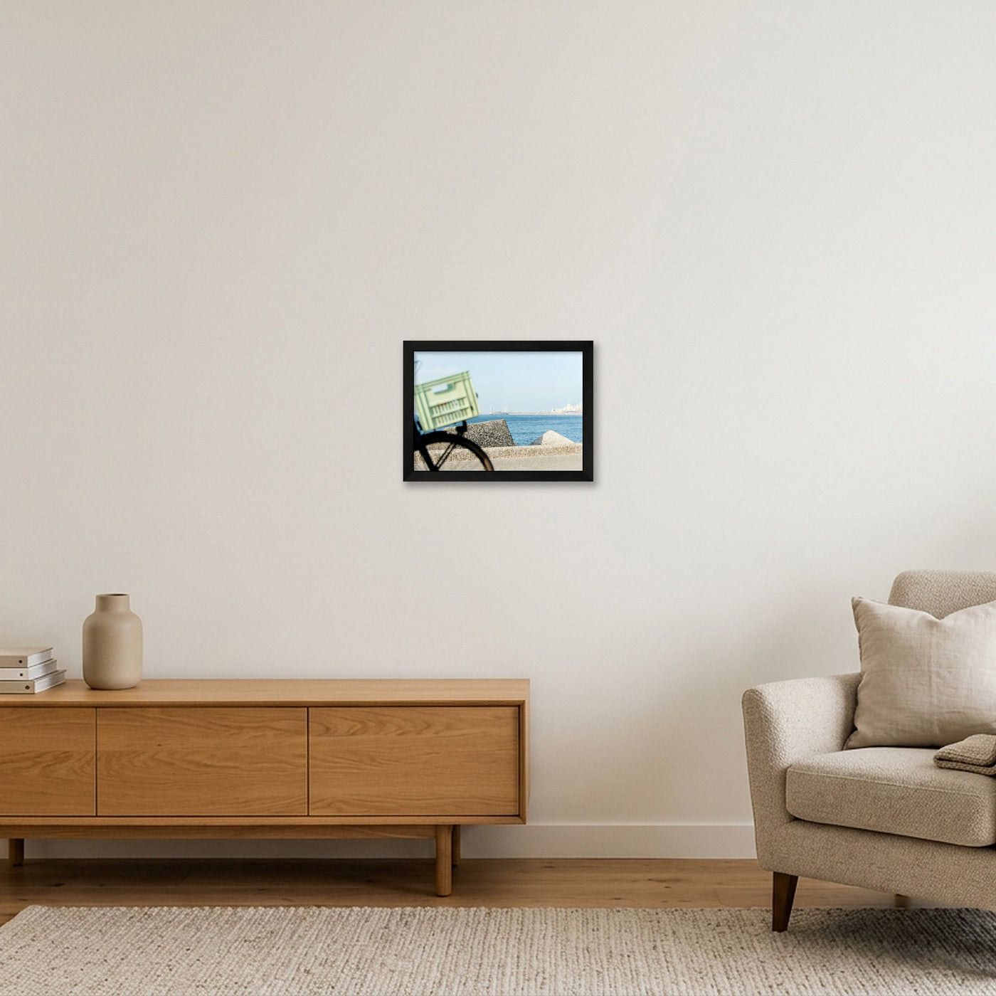 scheveningen-print-7334 — A4 (30×21cm, 12×8") Black Frame
