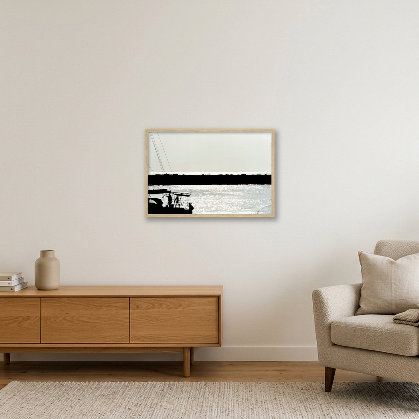 scheveningen-print-7220 — 60×40cm, 24×16" Oak Frame