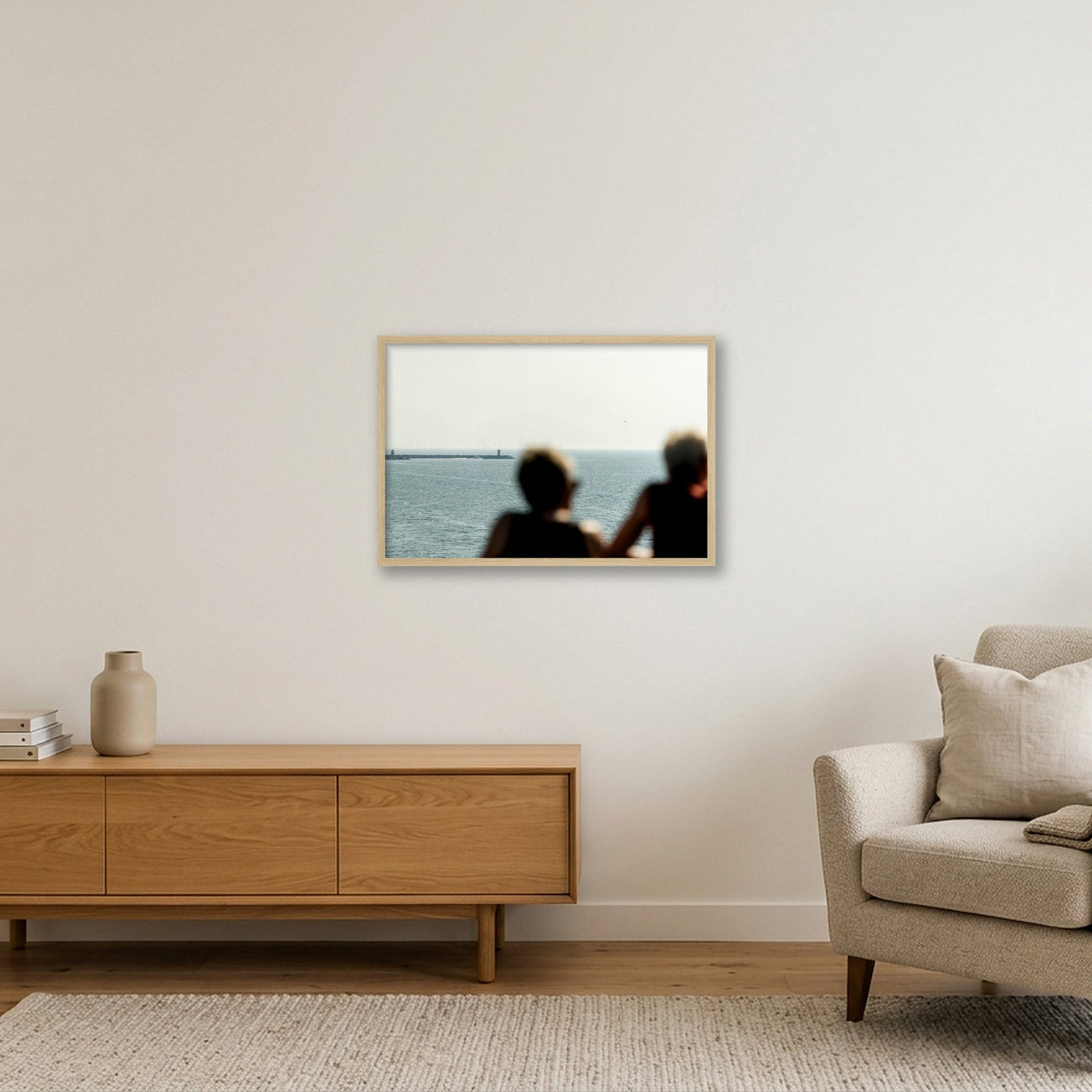 scheveningen-print-4363 — 60×40cm, 24×16" Oak Frame