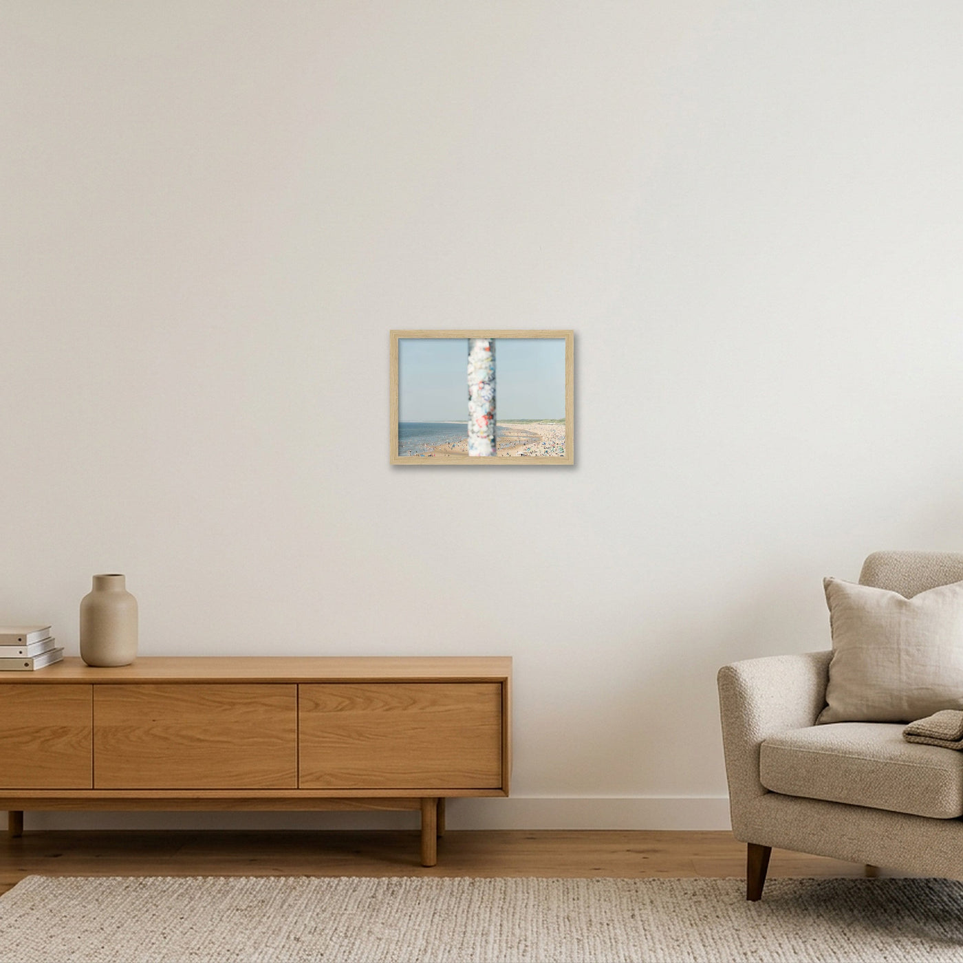 scheveningen-print-4333 — A4 (30×21cm, 12×8") Oak Frame