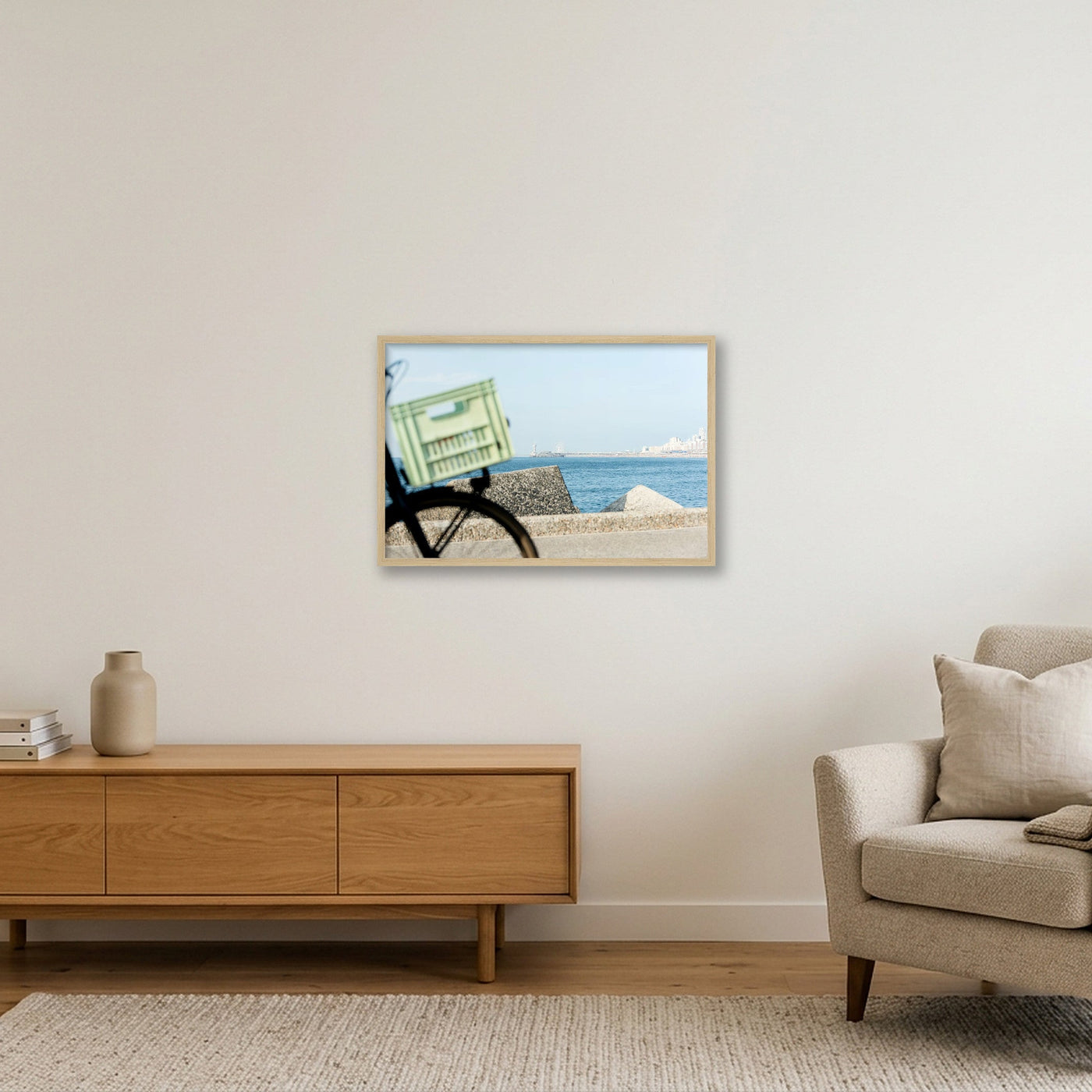 scheveningen-print-7334 — 60×40cm, 24×16" Oak Frame