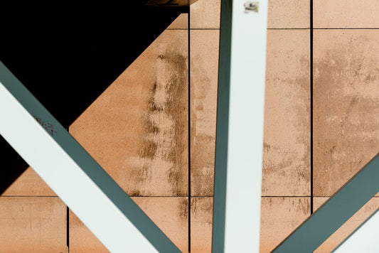 An architectural detail featuring line and texture shot at Scheveningen