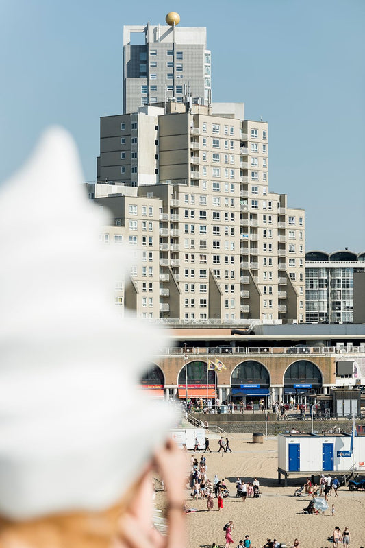 Building facades at Scheveningen taken from The Pier.