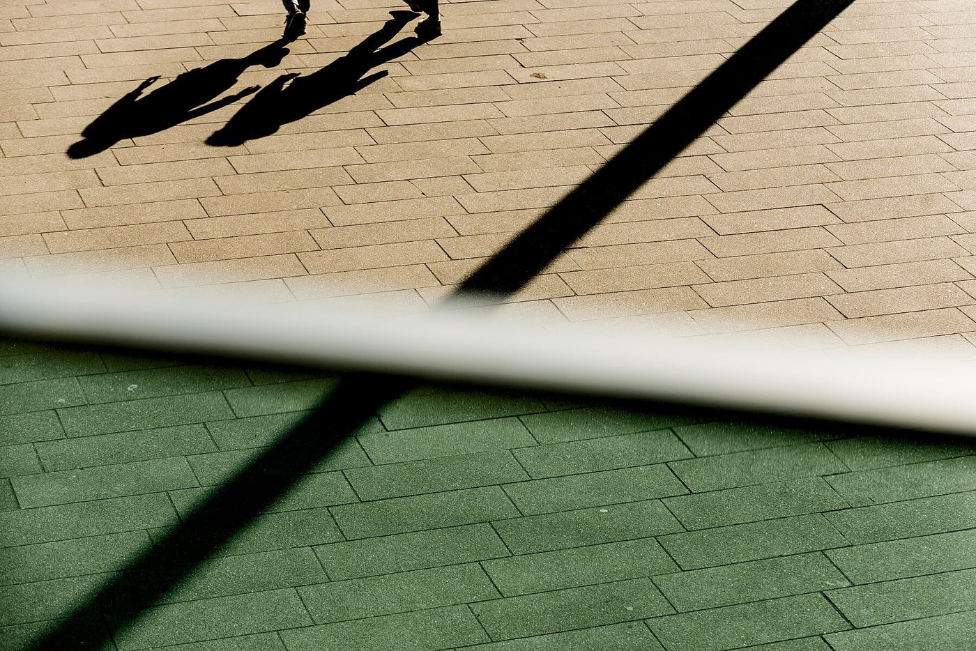 A graphic detail of the promenade at Scheveningen, The Hague.