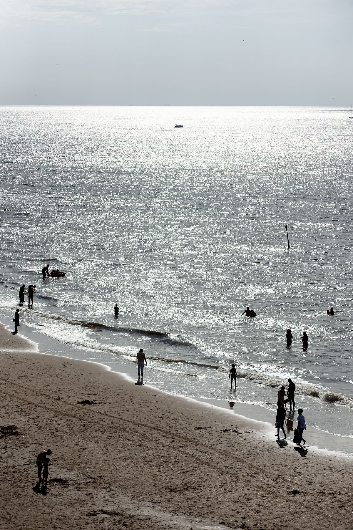 Looking out across the sun kissed North Sea, from The Pier at Scheveningen