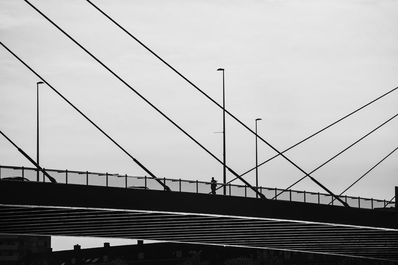 A graphic street scene shot in Rotterdam.