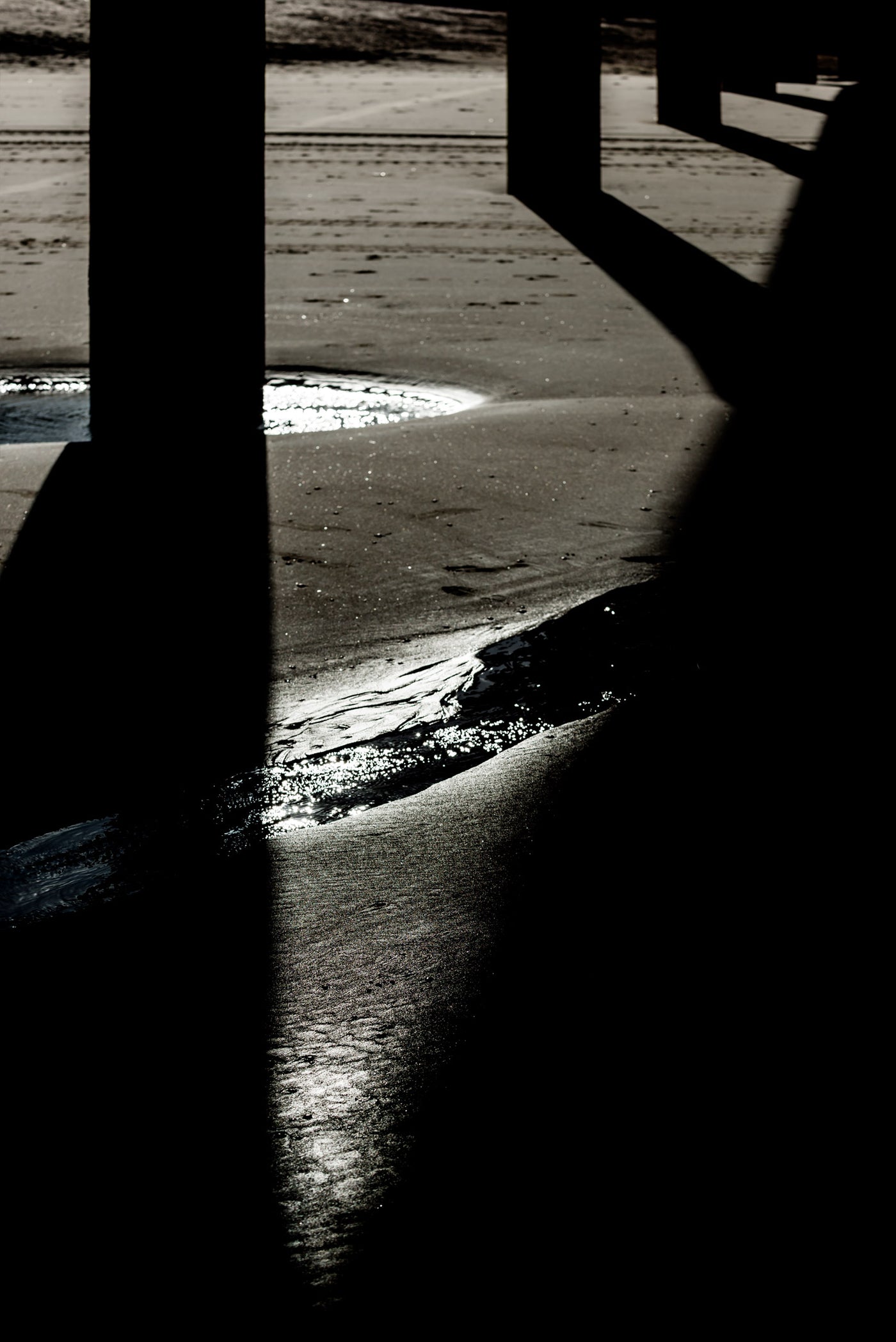 Dramatic light under The Pier at Scheveningen.