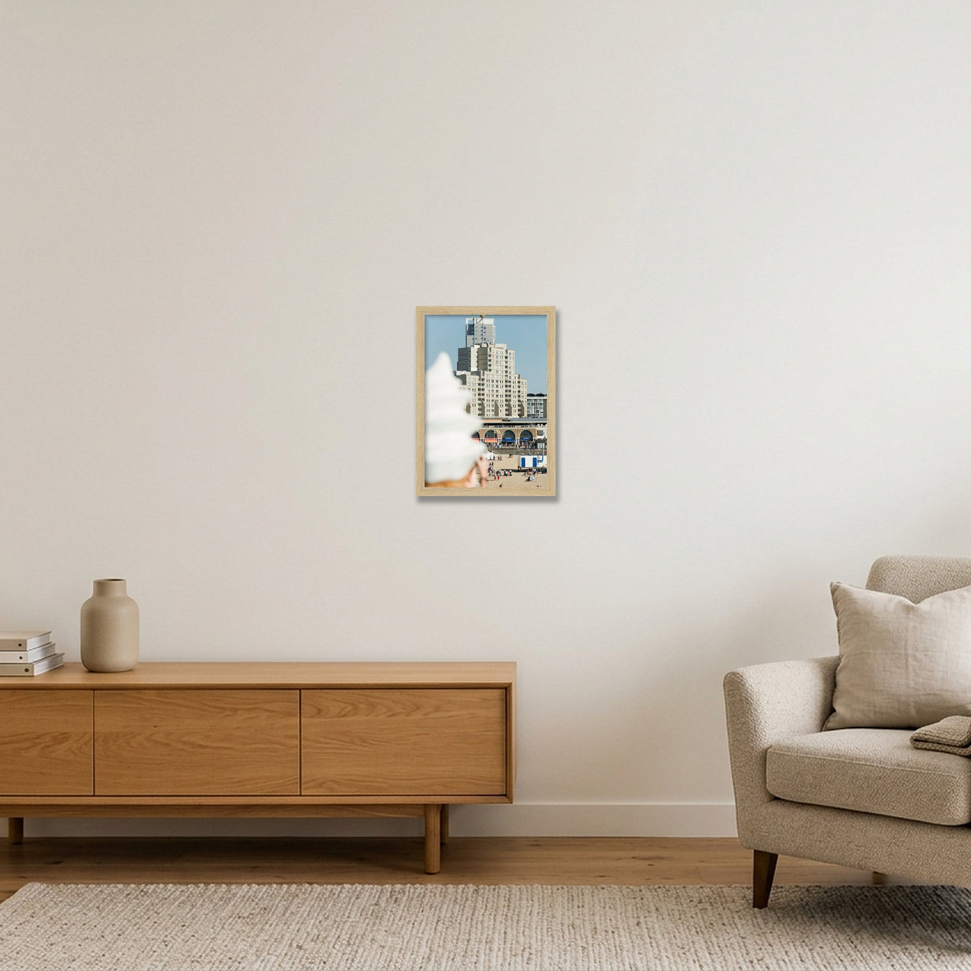 scheveningen-print-4355 — A4 (21×30cm, 8×12") Oak Frame