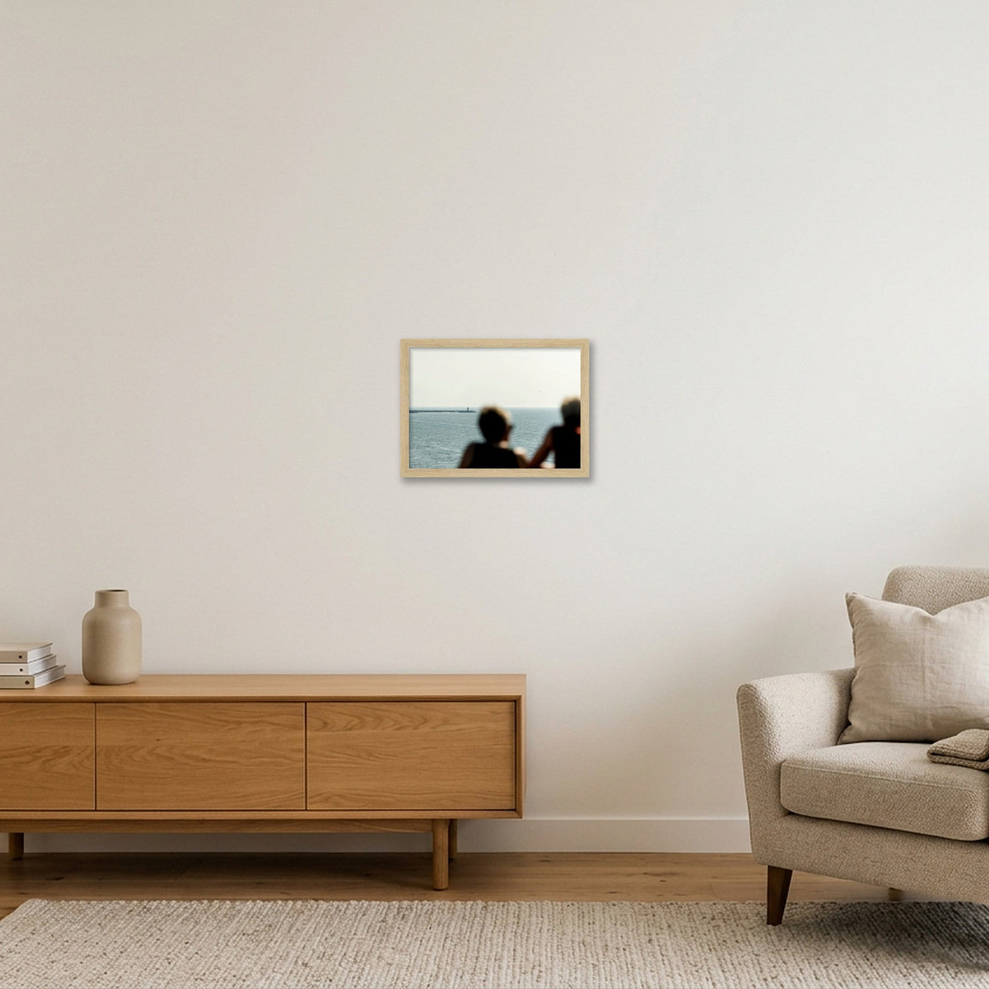 scheveningen-print-4363 — A4 (30×21cm, 12×8") Oak Frame