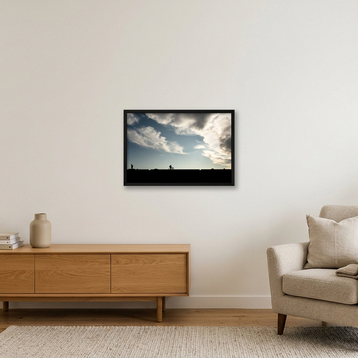 Scheveningen Landscape Print 3071 — 60×40cm, 24×16" Black Frame