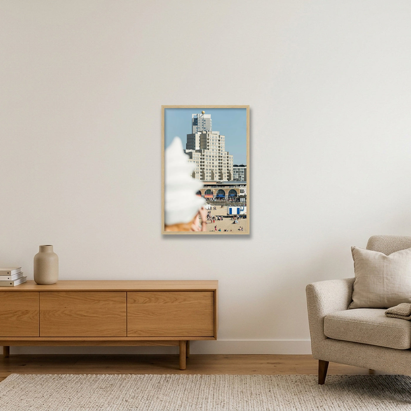 scheveningen-print-4355 — 40×60cm, 16×24" Oak Frame