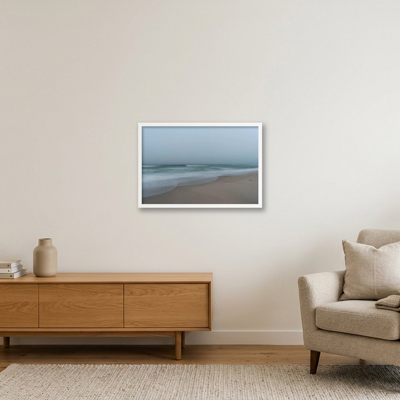 icm-soft-blur-seascape-print-01 — 60×40cm, 24×16" White Frame
