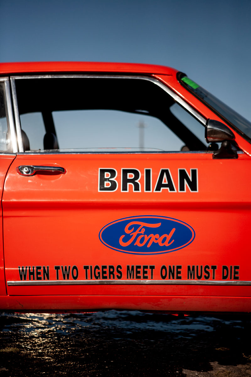 An amateur drag racing car at Killarney, Cape Town