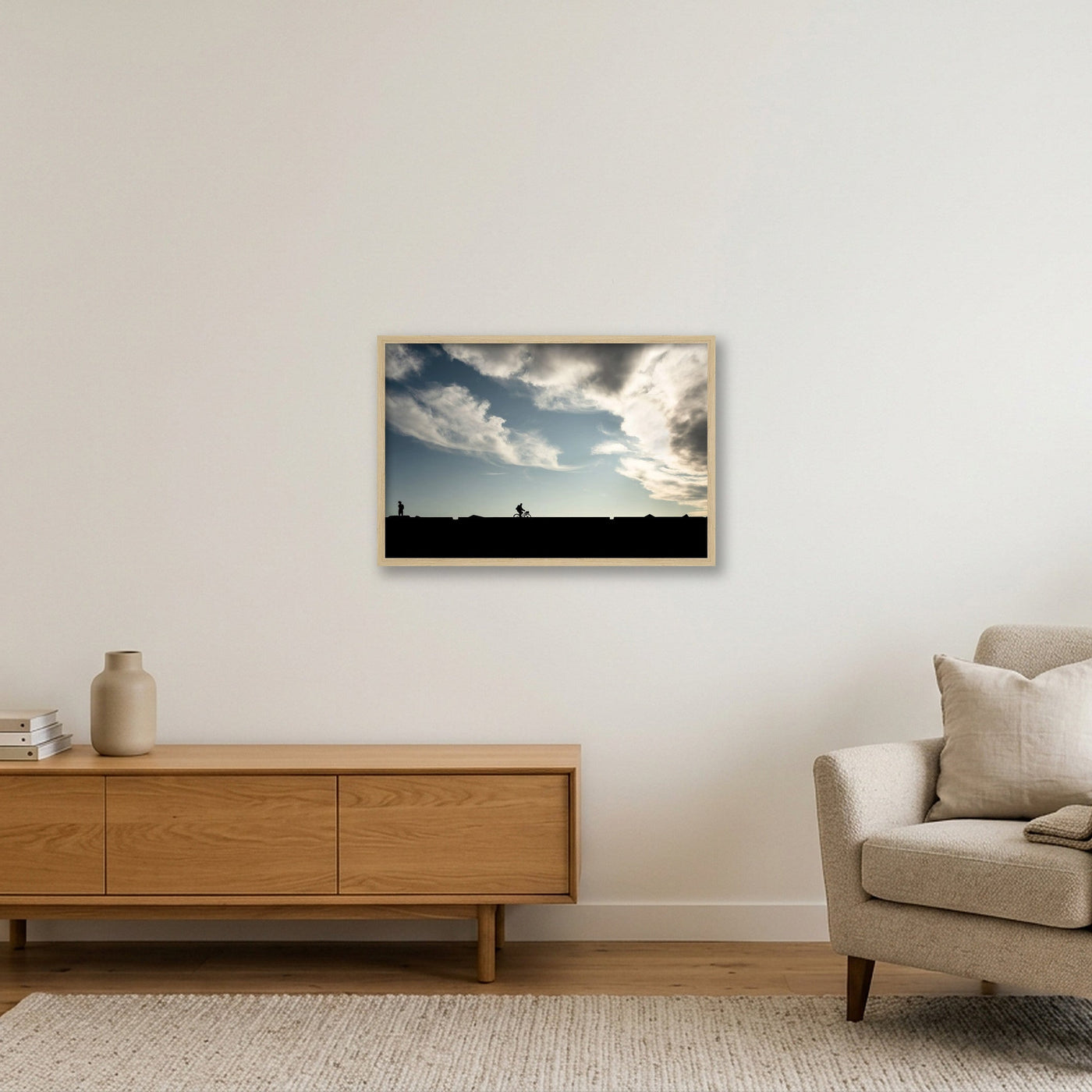 Scheveningen Landscape Print 3071 — 60×40cm, 24×16" Oak Frame