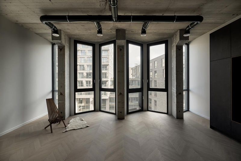 Modern renovated Haarlem flat interior.