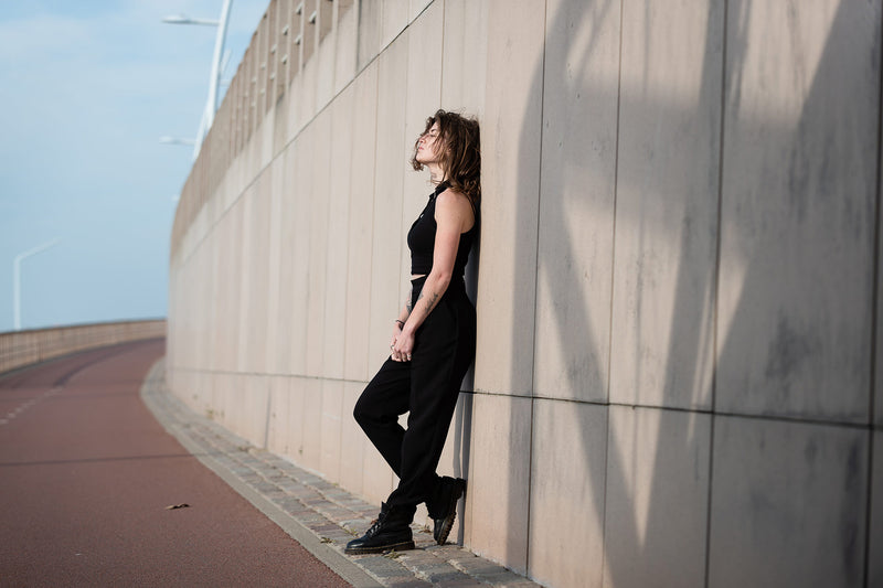 Urban portrait of young woman.