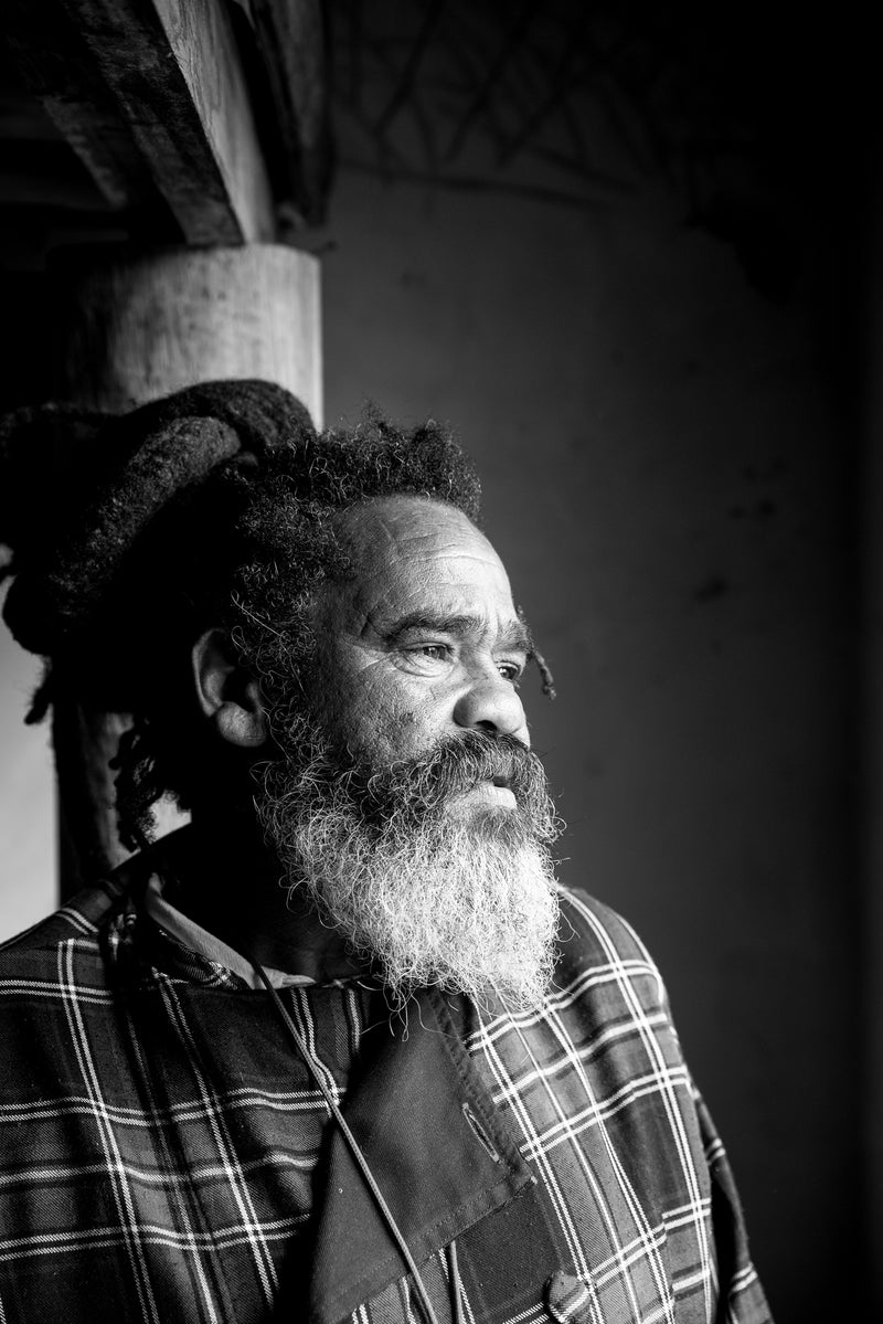 A portrait of a Rastafarian man in South Africa