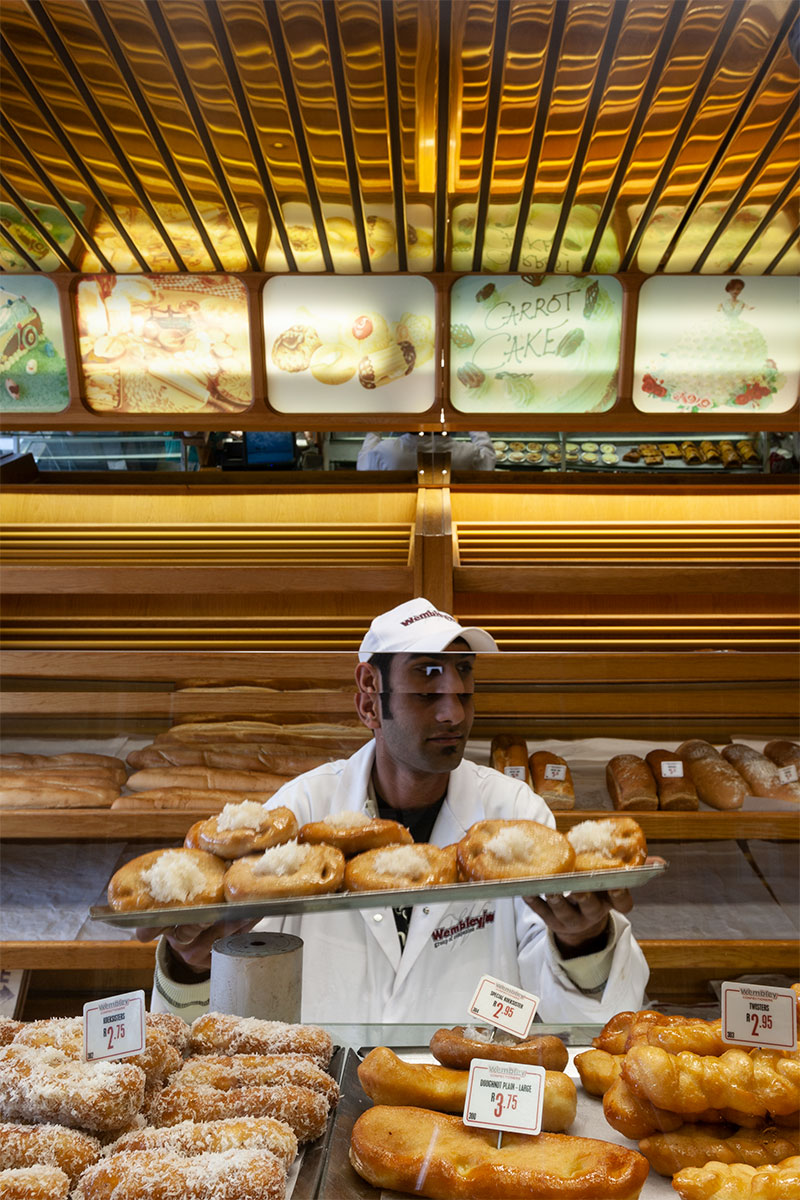 The outrageous interior design of the bakery at the Wembley Road House complex.