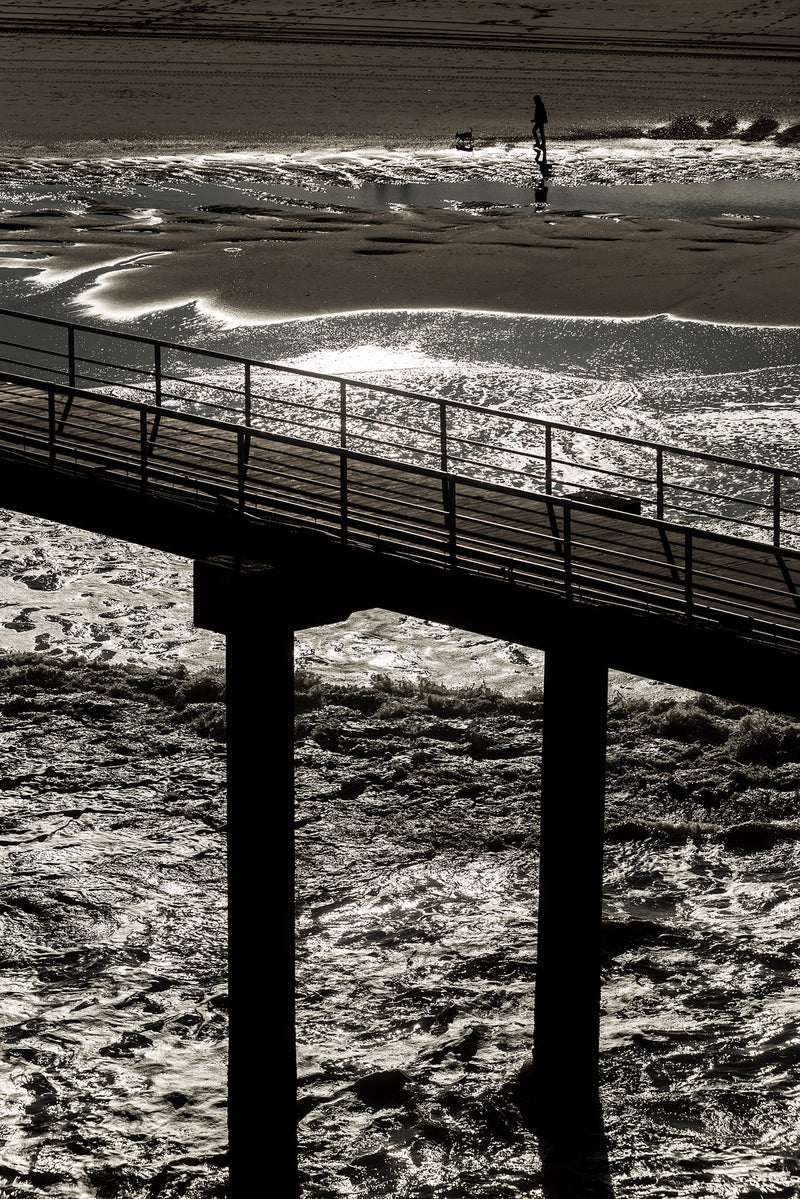 Thw walkway to the big wheel at Scheveningen